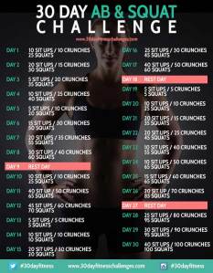 30 Day Ab &amp; Squat Challenge