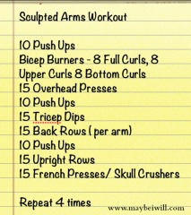Sculpted Arms Workout